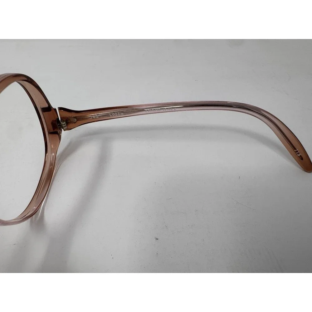 Vintage Lozza Yuma 53-18-140 Eyeglass Frames Pink Oversized Italy 1970s New Old